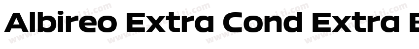 Albireo Extra Cond Extra Bold Itali字体转换